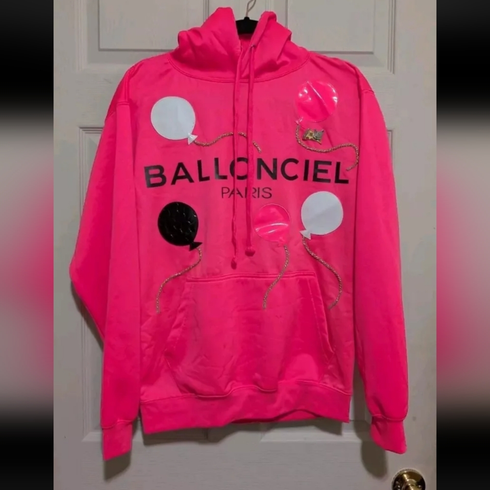 Nil & Mon Ballonciel Hot Pink Fashion Hoodie S Oversized Sporty Made in Germany